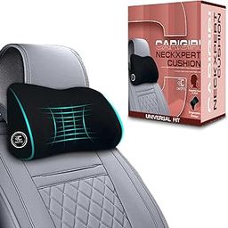 Carigiri NeckXpert Car Neck Rest Pillow|1 Year Warranty|Memory Foam Neck Pillow| Car Seat Headrest Cushion| Car Neck Pillow for Neck Pain Relief in Office,Driving(Black, Black Hemming, Pack of 1)-image-41