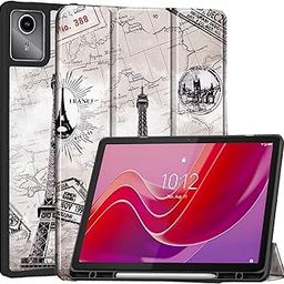 ProElite Cover for Lenovo Tab M11 case Cover, Soft Flexible Flip Case Cover with Pen Holder for Lenovo Tab M11 11 inch with Auto Sleep Wake [Recoil Series] - Eiffel-26