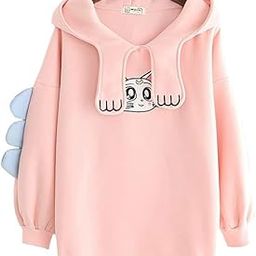 Prachikfashions Winter Wear Warm Fabric Loose Fit Soft with Hooded Neck Long Sleeves Comfortable Hoodie for Women (in, Alpha, L, Regular, Pink)-image-99