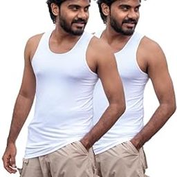 Round Neck Vest for Men (Pack of 2) | Anti-Bacterial |Thermoregulating Bamboo Elastane Vest | Banyan for Men | Shape Retaining | Soft & Sustainable Inner-image-20