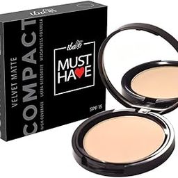 Iba Must Have Velvet Matte Pressed Compact Powder-Cool Vanilla, 9G High Coverage, Ultra Blendable, Spf 15, Oil Free Fresh Matte Finish Look, Halal Certified & Vegan Makeup - Oily, Multicolor-image-63