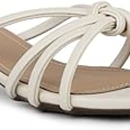inc.5 Womens Women Cream Solid Square Toe Block Mules Heeled Sandal-picture-15