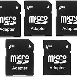 New Launch 2025 Micro SDHC Micro SDXC to SD Memory Card Adapter Card Reader Converter High-Speed Micro SD to SD Adapter for Camera Smartphone Tablet Laptop (ONLY Adapter) (Pack of 5)-18