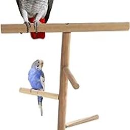 Training Gym Cum Exercise Stand with Stairs Natural Wood Playful Perch Bird Stand/Bird Toy-image-91