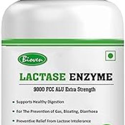 Lactase Enzyme 90 Vegetarian Capsules | 9000 FCC ALU | Extra Strength | Supports Lactose Digestion | Improves Dairy Tolerance | Helps in Gas, Bloating, Diarrhoea | 90 Vegetarian Capsules-picture-14