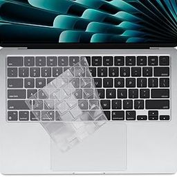 Saco Laptop Keyboard Cover for MacBook Air M4 13.6 Inch (Model A3240) – Ultra-Thin Silicone Keypad Protector – Anti-Dust, Spill-Proof, Washable – MacBook Air M4 Keyboard Protector-image-61