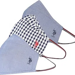 u.s. polo assn. US Polo Association Men's Headband (Pack of 3) (USMAK0021_Blue and White_Medium)-picture-29