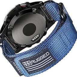 Compatible With Garmin Watch Band, Super Rugged Nylon Sports Strap With Woven Loop Design, For Fenix/Forerunner/Approach/MARQ/Quatix/D2 Series Tough Replacement Band For Men-72
