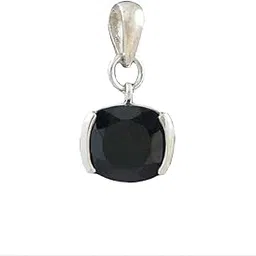 fourseven Jewellery 925 Sterling Silver Pendant | Energise Spirit Stone Pendant with Black Spinel, Fits in Necklace for Men and Women (Gifts for Him/Her)-picture-0