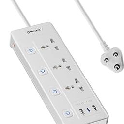 Lapcare Smart Surge Protector with Individual Switch, 250 Volts Extension Board, 3AC Socket 2500W, PD 20w & 2xUSB, 1.5M Copper Cord, Overload Protection, Safety Shutter, Durable PP Body-22