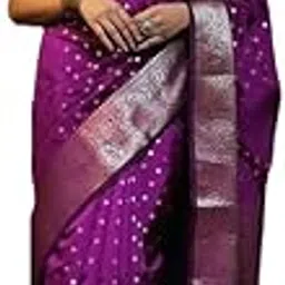 yashika Women's Banarasi Kanjivaram Cotton Silk Woven Saree with Unstitched Blouse Material-picture-11