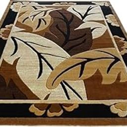 Flooring Store Soft Modern Floral Thick Carpets for Home Living Room Bedroom 3x5 Feet Multi Colour-image-2