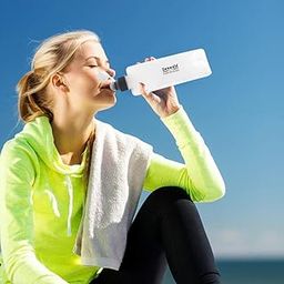 SAZ DEKOR PP Sports Water Bottle Folding Flip Straw Drinking for Outdoor 235x60mm|Cycling|Bicycle Accessories|Other Bicycle Accessories|-image-35