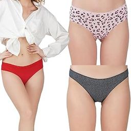 Women?s Premium Cotton Panties | Antimicrobial & Breathable | Everyday Comfort with Amazing Fit | Soft Fabric Innerwear for All-Day Freshness & Hygiene | Bikini | Pack of 3 |-picture-29