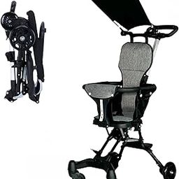 BLEQYS Lightweight Foldable Baby Stroller, Easy To Fold For Travel And Outdoor Use, With Sunshade And 360° Rotating Seat,Adjustable Handle,Soft Wheel, No Assembly Requir Napkin Towel Holder,Black-2