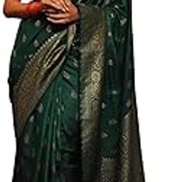 Women's Kanjivaram Art Silk Saree Soft Banarasi Style Sari With Blouse Piece For Wedding-picture-15