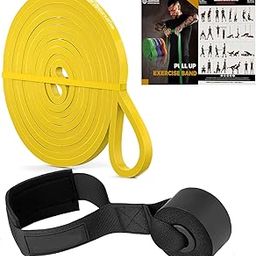 Wearslim Natural Rubber Professional Pull Up Exercise Resistance Band With Door Anchor For Gym, Home Workout & Physical Therapy - 8-15Lbs (Color May Vary)-image-16