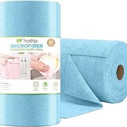 HASTHIP® Towels 50 Sheets, Microfiber Cleaning Cloth Blue Shop Rags Washable, Microfiber Towels for Cars,-image-15