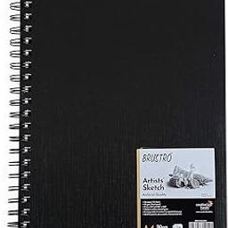 Brustro Artists Wiro Bound Sketch Book Journal, A4 Size,156 Pages,110 GSM-image-0