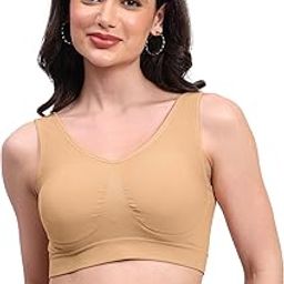 Padded Sports Bra for Women's, High Impact Broad Strap Sports Bra, Removable Pads, Non Wired T-Shirt Bra, Full Coverage, Daily Use Running Bra-20