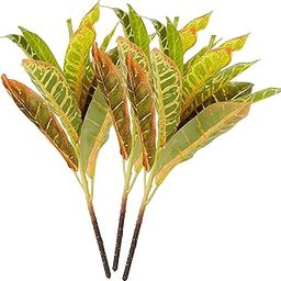 Fourwalls Artificial Croton Plant Stems for Home Decoration (35 cm, Set of 3, no Pot)-picture-25