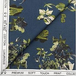 Mens Cotton Printed Unstitched Shirt Fabric 1.60 m-image-93