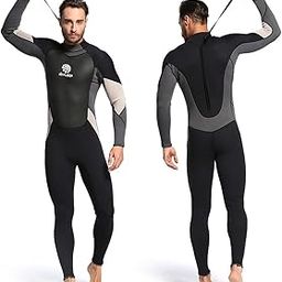 Generic Men's 3mm Back Zip Full Body Wetsuit Swimming Surfing Diving Snorkeling Suit Jumpsuit'-image-18