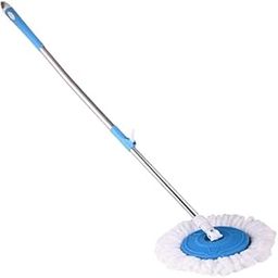 Spin Mop Stick for Floor Cleaning Without Bucket with Removable Microfiber Refill & 42 Inch Extendable Handle Rod Replace Old Pocha with Easy Mopping Cleaner for Home, Kitchen, (Blue Colour)-14