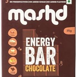 Mashd Energy Bars Chocolate Flavour (Pack of 3 x 35g) - 5G Protein Each Bars |High Protein Goodness of Dates,Pumpkin Seeds,Oats, Cocoa Powder| Gluten-Free Snack with No Added Sugar, Preservative-Free-image-32