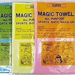 "" Microfiber Dillibaazar Magic Drying Towel Reusable Water Absorbent Multipurpose Cleaning Cloth For Kitchen, Glass Windows, Pack Of (3) (3)-image-51