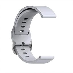 Sounce Silicone 19mm Replacement Band Strap with Metal Buckle Compatible with Fire-Boltt, boAt, Noise, Amazfit-14