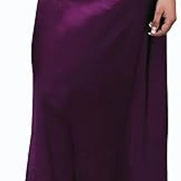 Purple Colour Satin Petticoat for Women| Purple Colour Satin Fabric Saree Shapewear or Underskirt-image-10