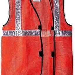 2' Inch Reflective Safety Jacket, ORANGE pack of 1-image-33