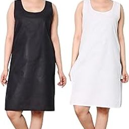 Women's Camisole Cotton Long Knee-Length Sameej/Slip/Inner, Sleeveless, Pack of 2-image-51