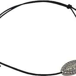 Black Thread Adjustable Knot Anklet with Charms for Women and Girls-27