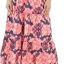 Women's Regular Fit Printed Cotton A-line Skirt Multicolour-picture-3