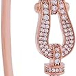 Fashion Jewellery White Rose Gold Polished Zircon Kada With Locking System |Best For Gifting, Bride, Bridemaids & Special Occasion | Zircon Kada For Women - 418826-image-57