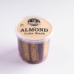 HB BAKERS CHOICE Almond Cake Rusk | Extra Soft | Cake Rusk | 100% Eggless | Premium Handmade Cake Rusks | 200 Gm (Pack of 1)-image-62