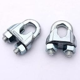 WeighTAJ Wire Rope Clamps/Wire Rope Clips/Wire Rope U-Bolts/ DIN741 Clamps - Ideal for Wire rope Rigging, Fitting, Lifting Rope, Connecting Rope Fitting (5mm/6mm(3/16"), 10)-image-81