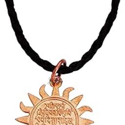 Chhatrapati Shivaji Maharaj Rajmudra Locket Chain Copper Brass Religious Spiritual Jewellery Pendant Necklace Chain for Men Boys-image-41