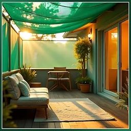 TRINQET Sun Shade Sail Rectangle 90% UV Block Canopy for Patio Backyard Lawn Garden Outdoor Activities UV Rays Blockage/Cloths with Border & Eyelets/Multipurpose Shade Net/Agro Net/Green -3x4mt-image-42
