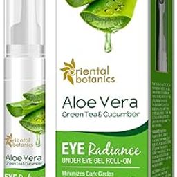 Oriental Botanics Aloe Vera, Green Tea & Cucumber Eye Radiance Under Eye Gel Roll on, 15ml | With Aloe Vera, Green Tea & Cucumber | Reduces Under Eye Puffiness | No Parabens & Sulphates | Cruelty Free-picture-18