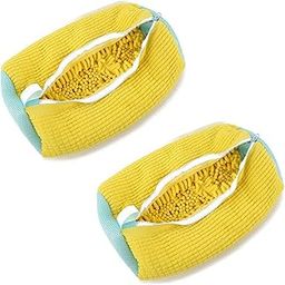 XXL Shoe Washing Machine Bag - 2-Pack Reusable Shoe Cleaning Bags, 360° Deep Clean for Sneakers, Tennis Shoes, and Slippers, Includes 2 Shoe Storage Dust Bags (Yellow), Yellow, 2 Shoe Washing-image-85