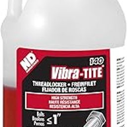 Vibra-TITE 140 Permanent High Strength Anaerobic Threadlocker, 1 liter Jug, Red-image-40