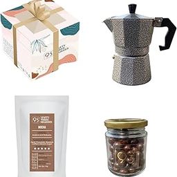 93 DEGREES COFFEE ROASTERS - THE MINI MP GIFT BOX (Mocha Coffee Beans - 250g, Mokapot, and Dragees)-image-22