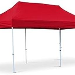 Rooftop 10 x 20 ft Gazebo Tent/Outdoor Tent/Canopy Tent/Water Proof/Portable & Foldable - 2 mins Installation (44 Kg) (Red)-image-28