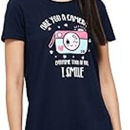 max Women Cotton Printed Short Sleeves Mini Night Dress-picture-21