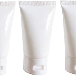 24PCS 20ML/0.68oz Empty Refillable Cosmetic Squeeze Tube Bottle Containers Jars Pot With Flip Cap For Makeup Shampoo Facial Cleanser Body Cream Shower Gel Liquids Lip Gloss(White)-29
