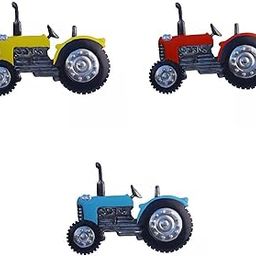 3Pcs Simulation Iron Tractor Hanging Decorations Wall Art Decor Durable |3 Wall Hanging Ornament-image-81
