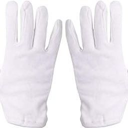 Girl's Cotton Hand Summer Gloves for Protection From Sun Burn/Heat/Pollution (White-Free Size) -1 Pair-image-94